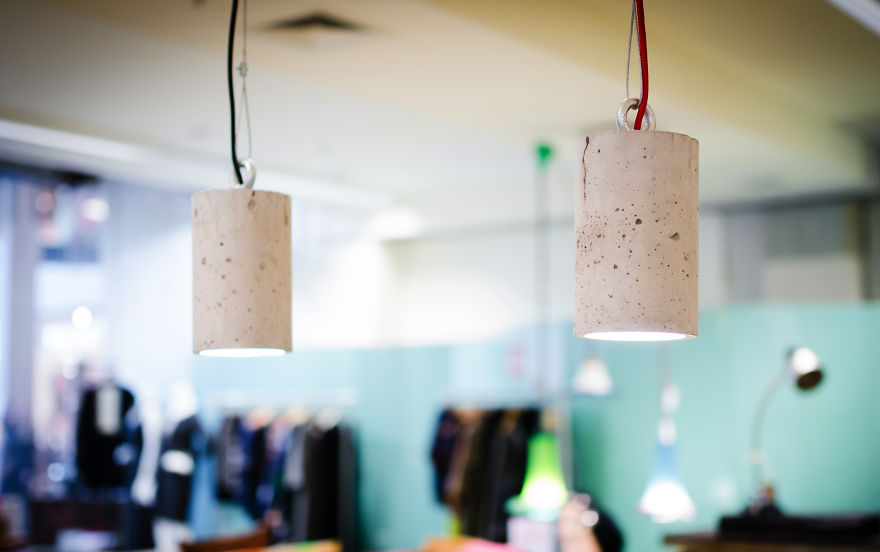 Industrial Concrete Pendants