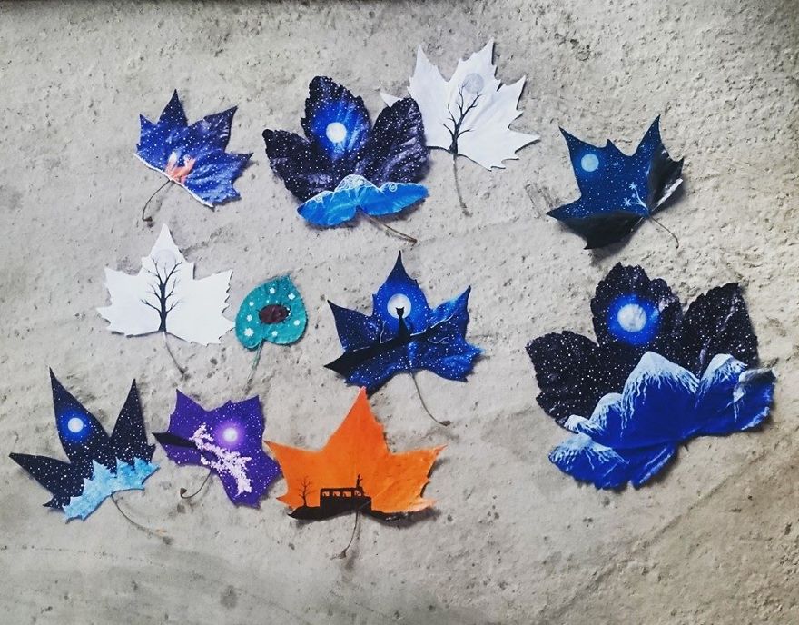 "24 Fallen Leaves" - An Out-of-this-world Art Project Created With The Love Of Two Georgian Artists