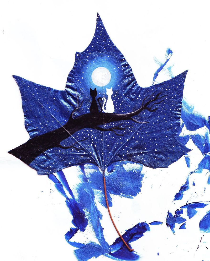 "24 Fallen Leaves" - An Out-of-this-world Art Project Created With The Love Of Two Georgian Artists