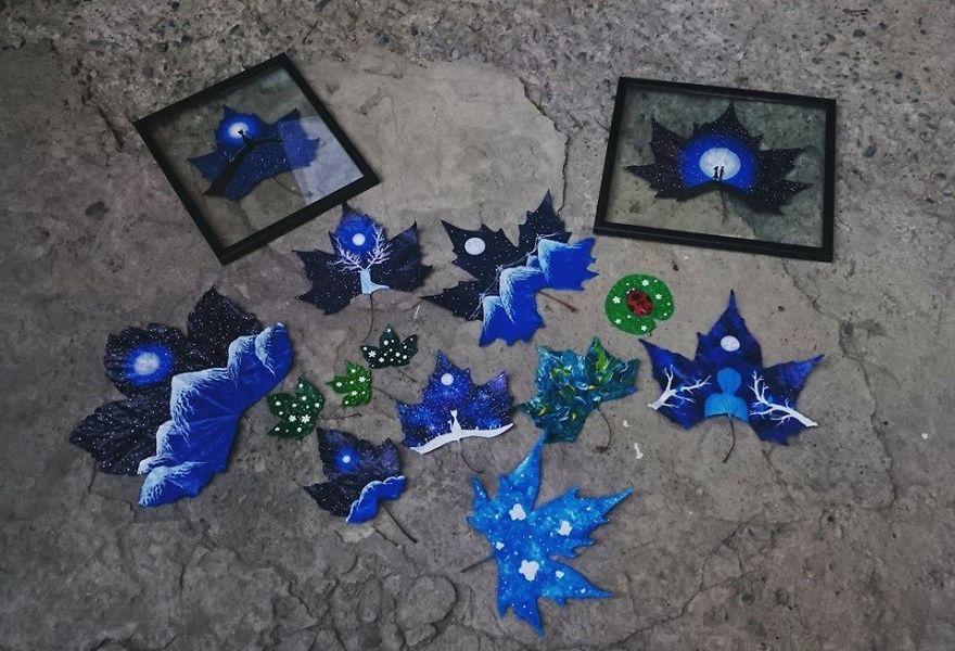 "24 Fallen Leaves" - An Out-of-this-world Art Project Created With The Love Of Two Georgian Artists