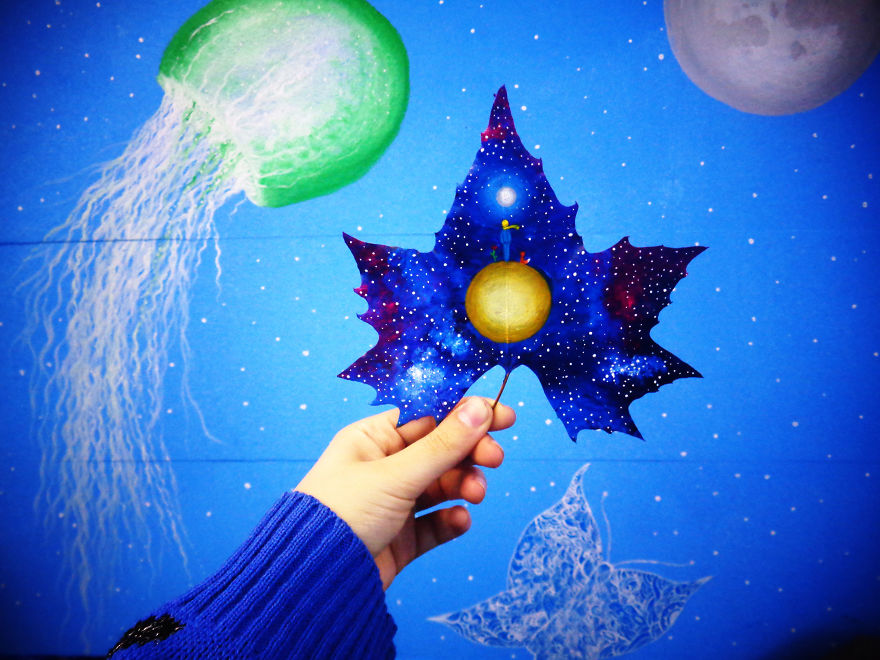 "24 Fallen Leaves" - An Out-of-this-world Art Project Created With The Love Of Two Georgian Artists