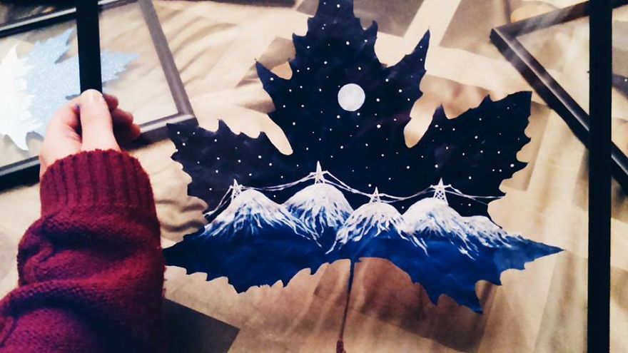 "24 Fallen Leaves" - An Out-of-this-world Art Project Created With The Love Of Two Georgian Artists