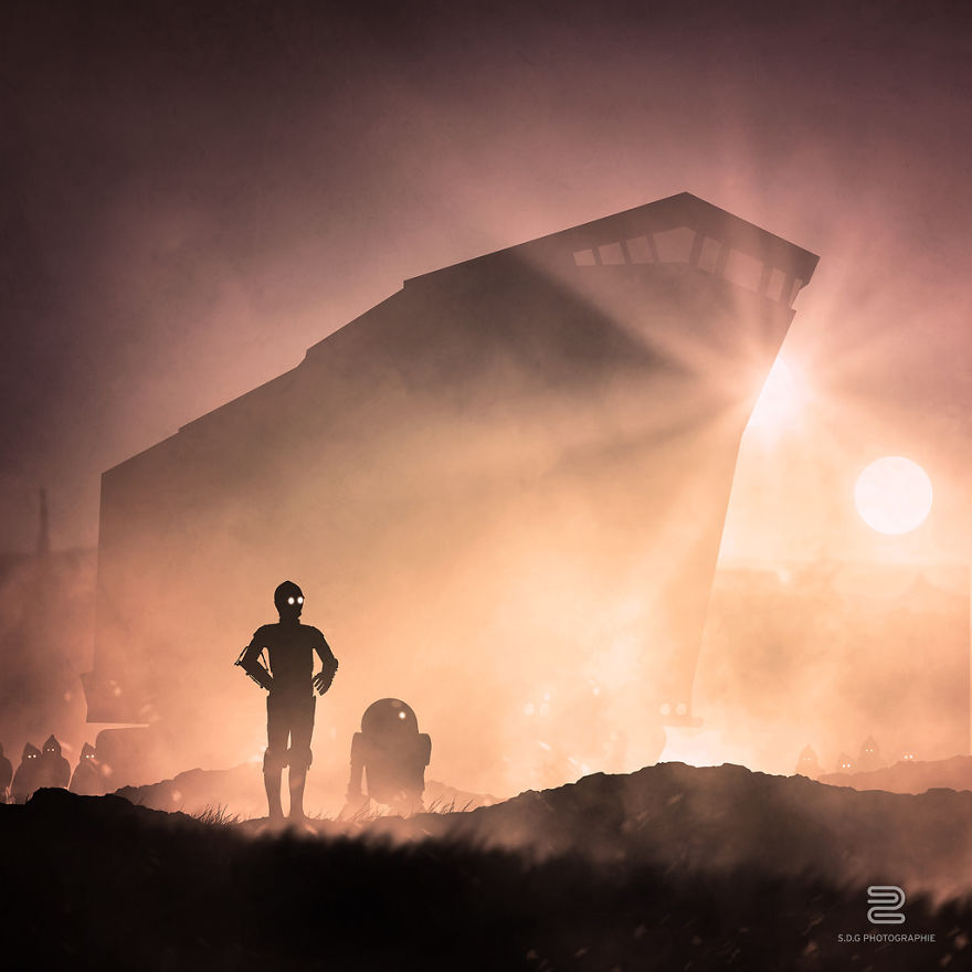 Star Wars Planets That I Made By Photographing Action Figures Star Wars Planets That I Made By Photographing Action Figures