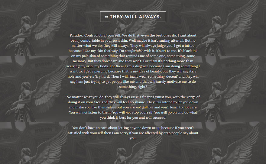 I Am Just A 16-Year Old Who Writes To Free Her Mind//