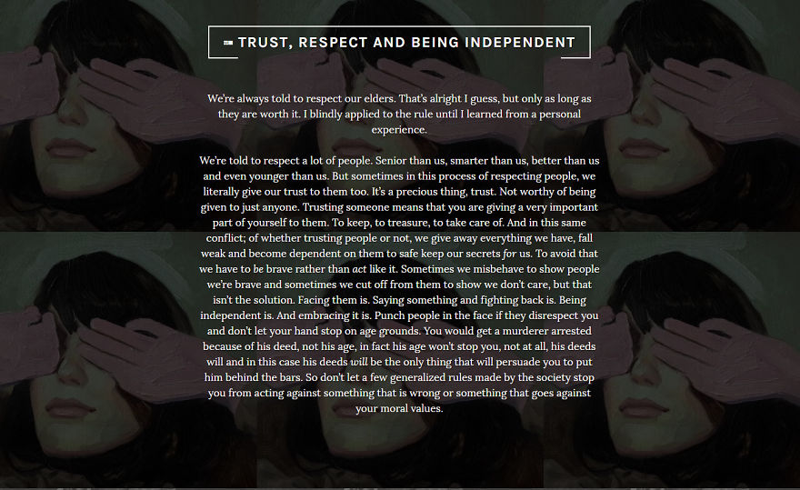 I Am Just A 16-Year Old Who Writes To Free Her Mind//