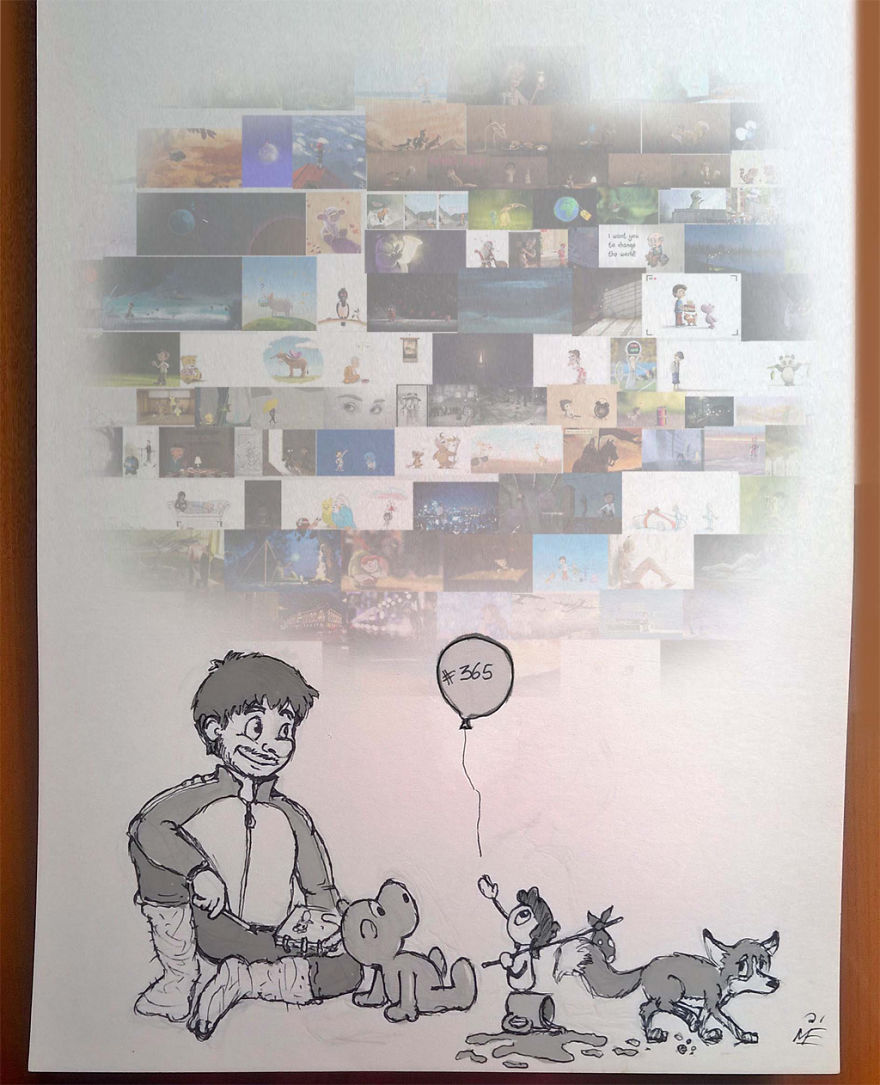 Amazing 365 Days Digital Drawing Challenge