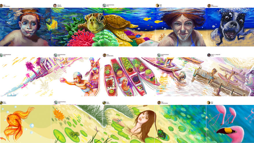 We Speak To Each Other Through Drawings.