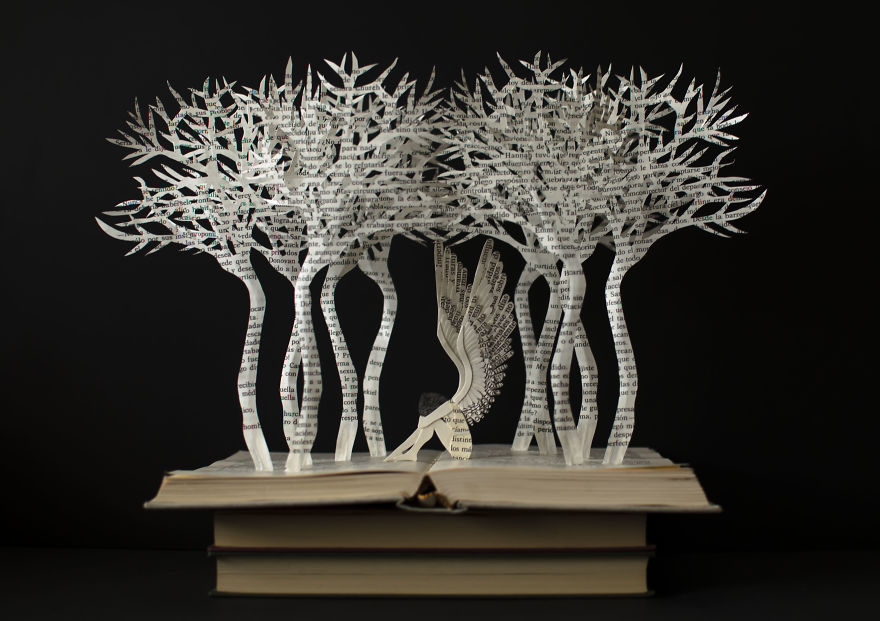 Book Sculptures Are My Passion, I Work With Paper To Create Elaborated Forms