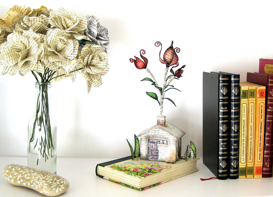 Book Sculptures Are My Passion, I Work With Paper To Create Elaborated Forms