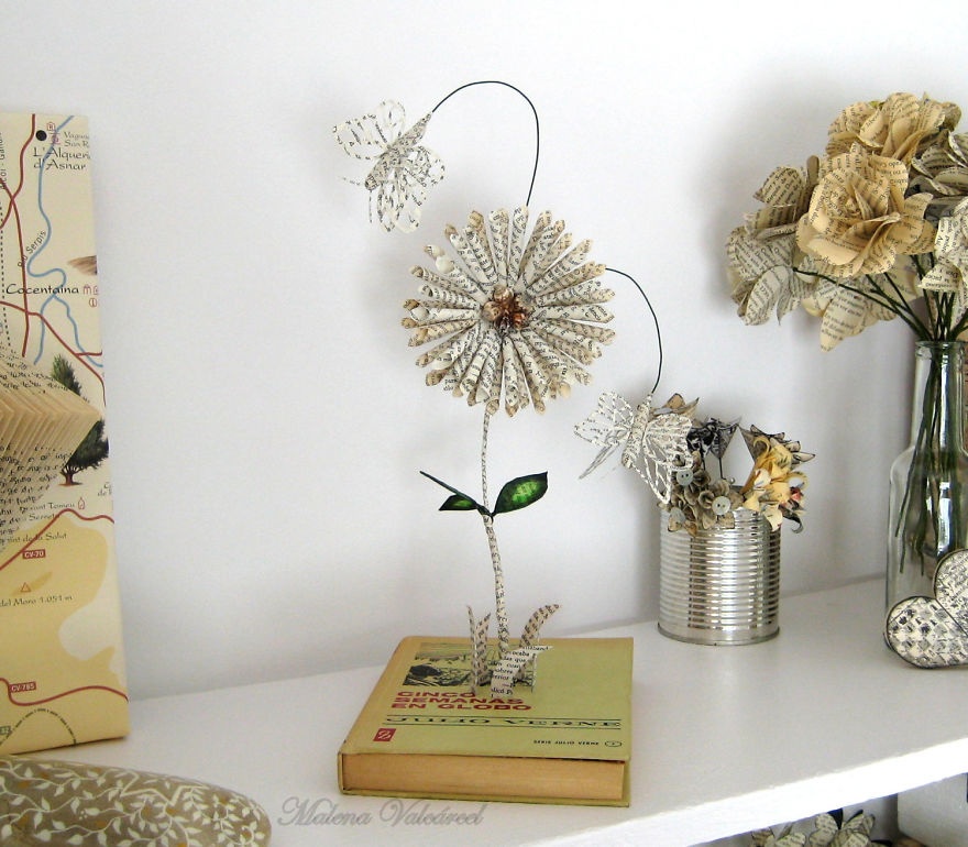 Book Sculptures Are My Passion, I Work With Paper To Create Elaborated Forms