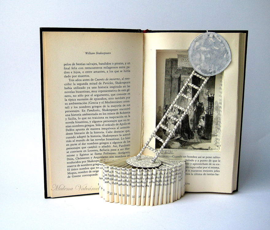 Book Sculptures Are My Passion, I Work With Paper To Create Elaborated Forms