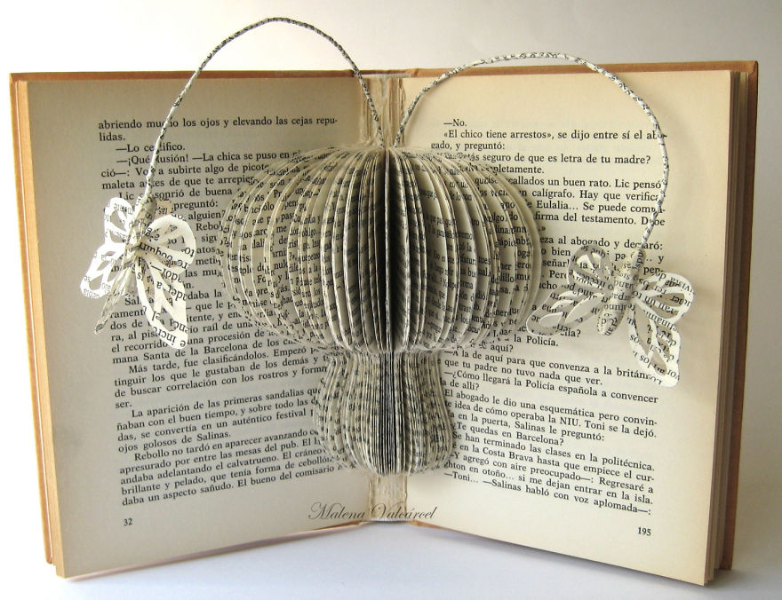 Book Sculptures Are My Passion, I Work With Paper To Create Elaborated Forms