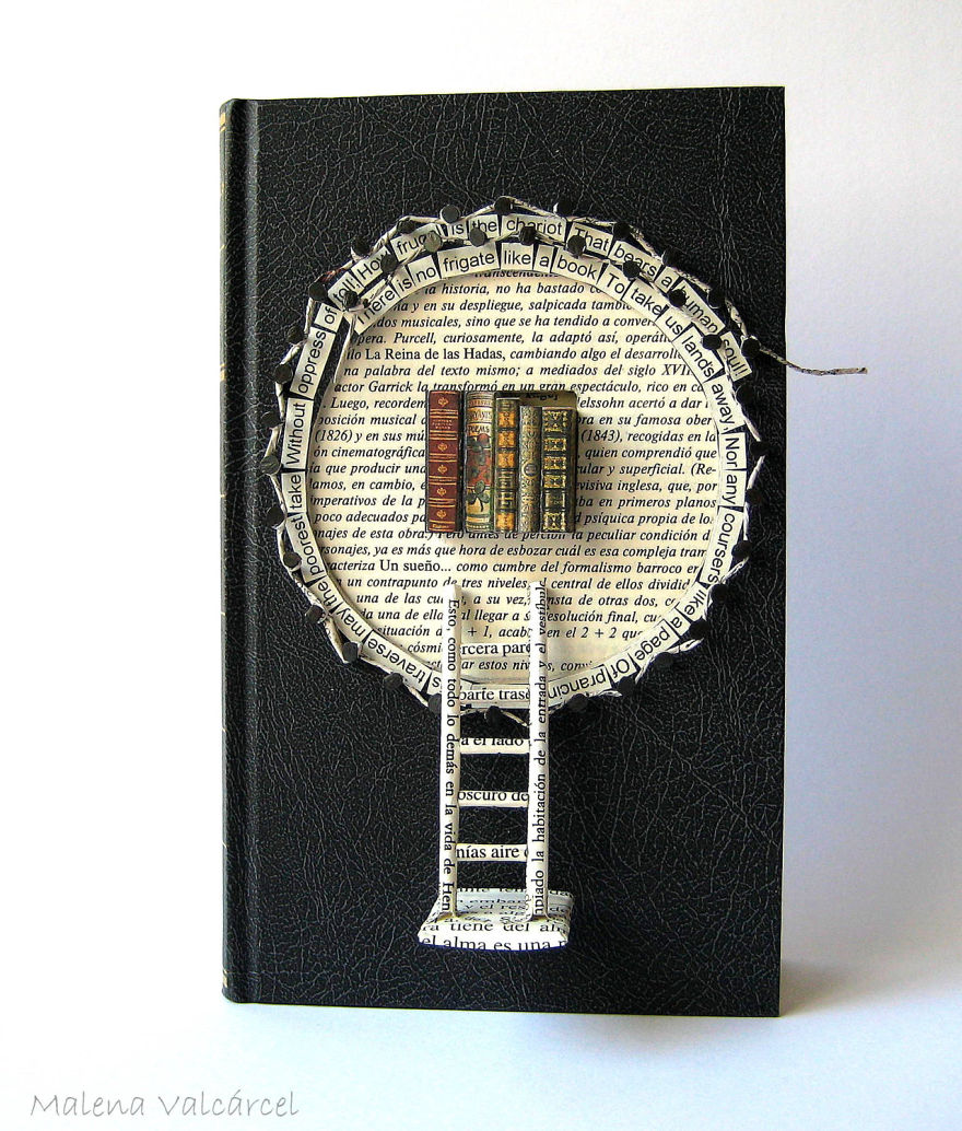 Book Sculptures Are My Passion, I Work With Paper To Create Elaborated Forms