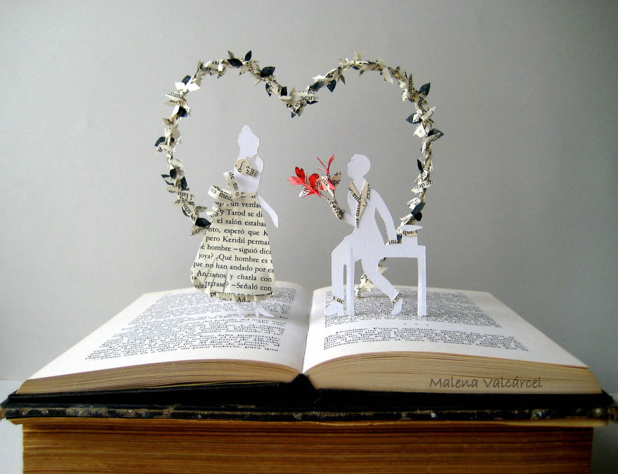 Book Sculptures Are My Passion, I Work With Paper To Create Elaborated Forms