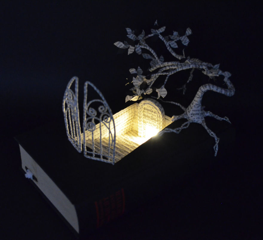 Book Sculptures Are My Passion, I Work With Paper To Create Elaborated Forms