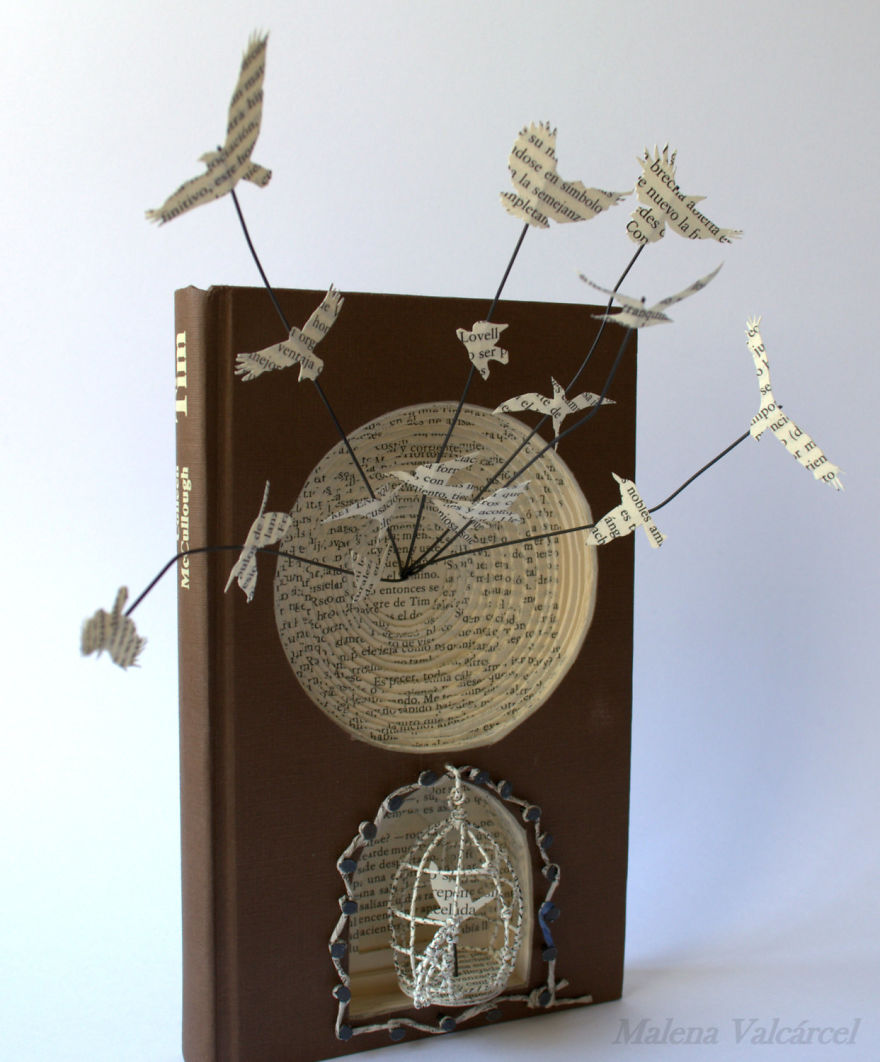 Book Sculptures Are My Passion, I Work With Paper To Create Elaborated Forms