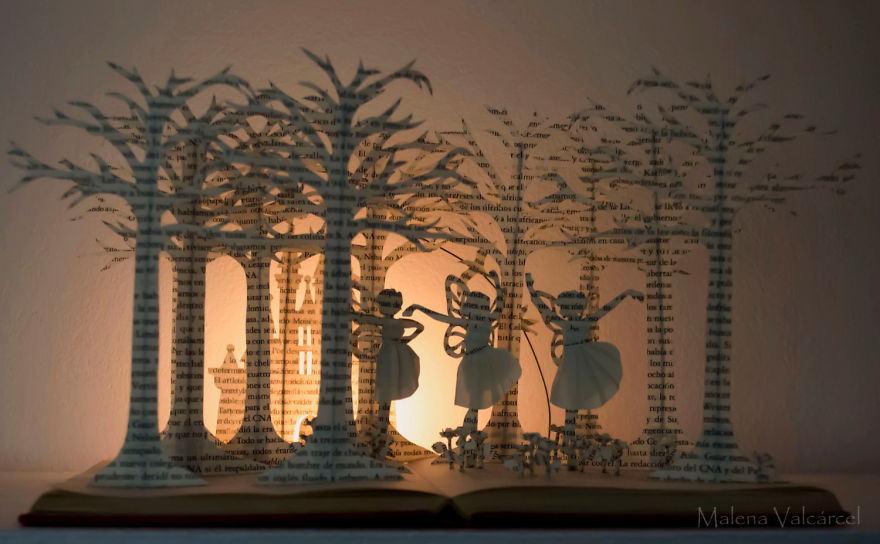 Book Sculptures Are My Passion, I Work With Paper To Create Elaborated Forms