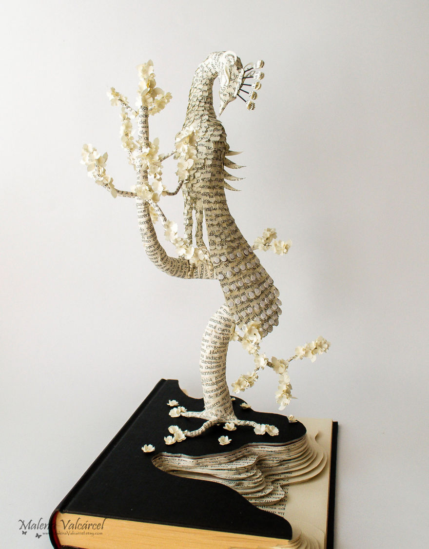 Book Sculptures Are My Passion, I Work With Paper To Create Elaborated Forms