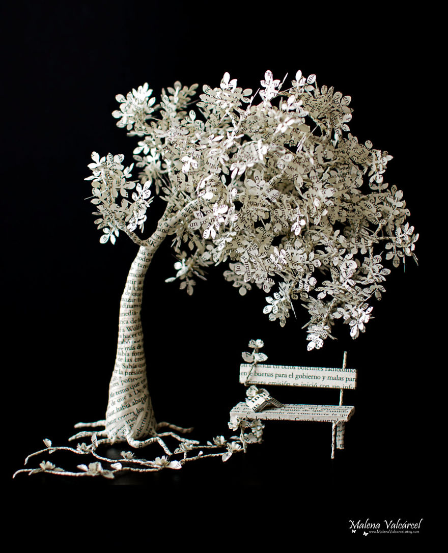 Book Sculptures Are My Passion, I Work With Paper To Create Elaborated Forms