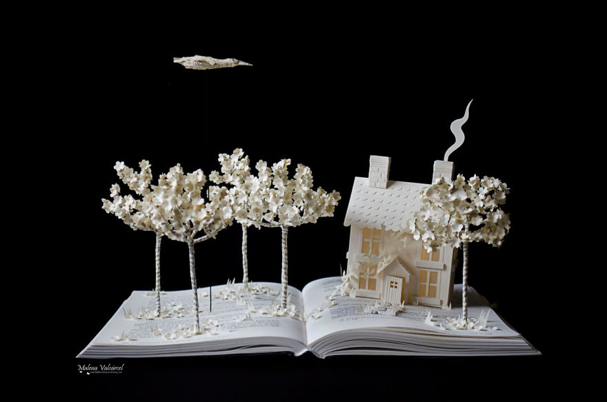 Book Sculptures Are My Passion, I Work With Paper To Create Elaborated Forms