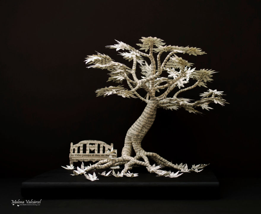 Book Sculptures Are My Passion, I Work With Paper To Create Elaborated Forms