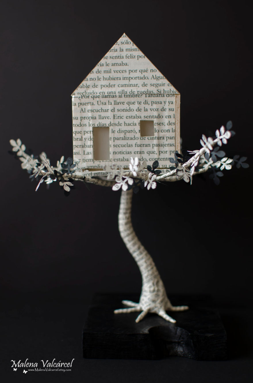 Book Sculptures Are My Passion, I Work With Paper To Create Elaborated Forms