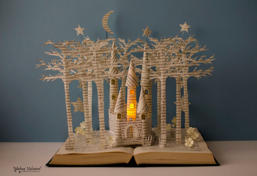 Book Sculptures Are My Passion, I Work With Paper To Create Elaborated Forms