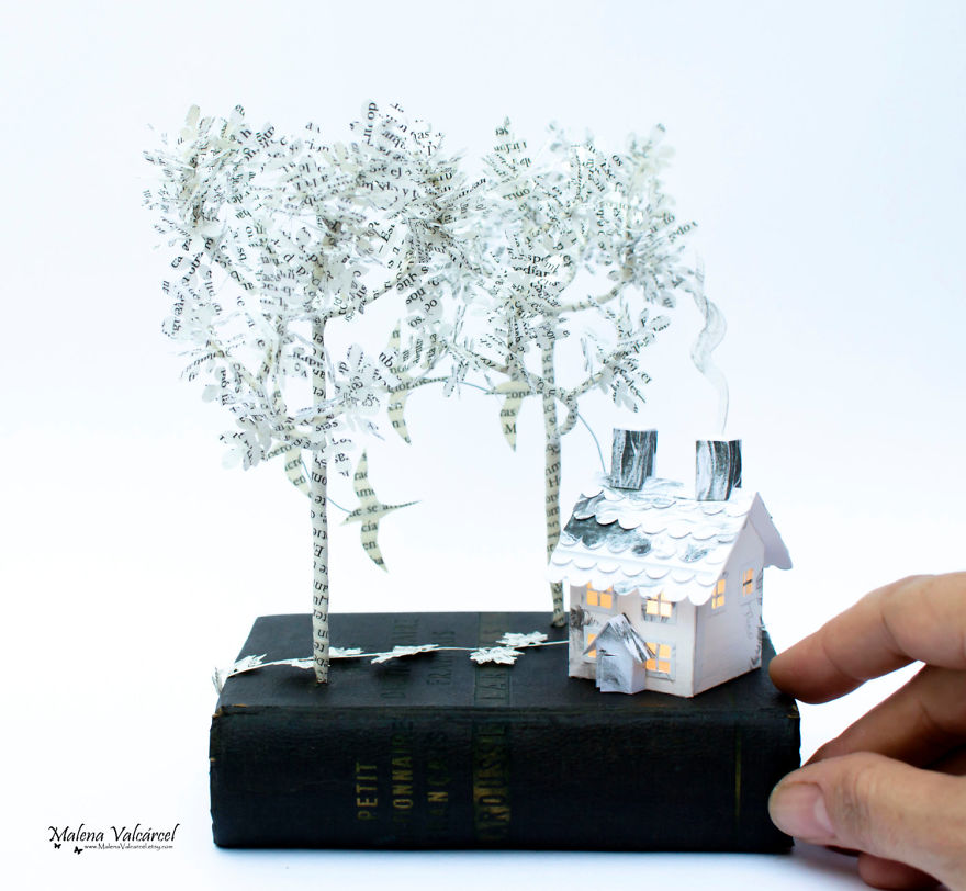 Book Sculptures Are My Passion, I Work With Paper To Create Elaborated Forms