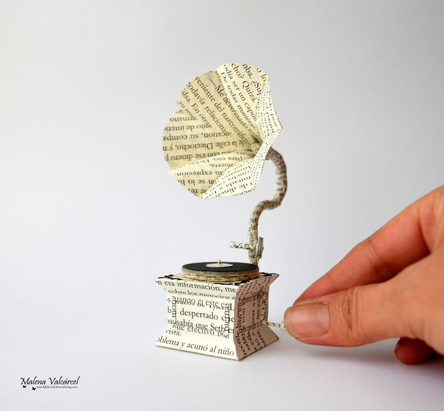 Book Sculptures Are My Passion, I Work With Paper To Create Elaborated Forms