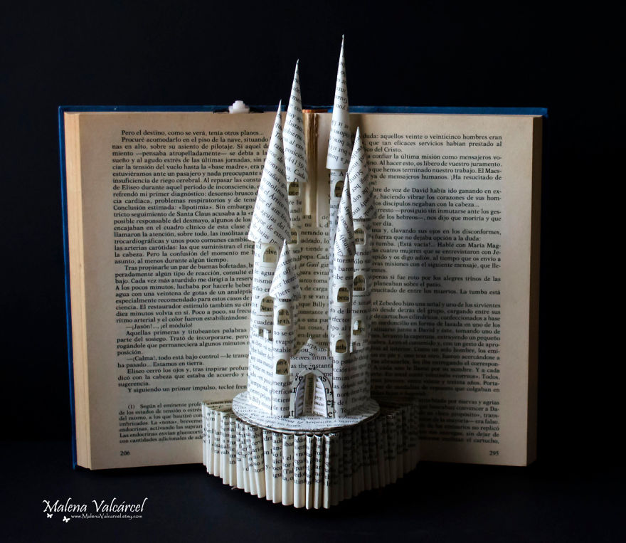 Book Sculptures Are My Passion, I Work With Paper To Create Elaborated Forms