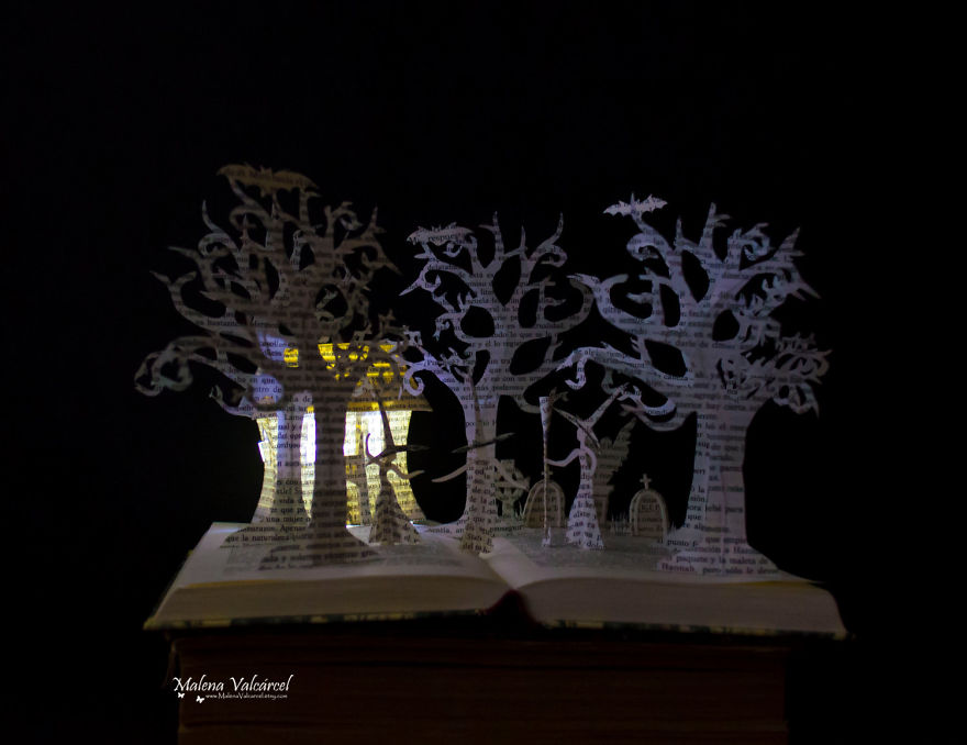 Book Sculptures Are My Passion, I Work With Paper To Create Elaborated Forms