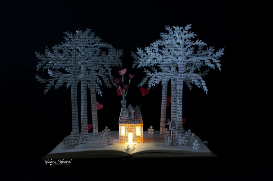 Book Sculptures Are My Passion, I Work With Paper To Create Elaborated Forms