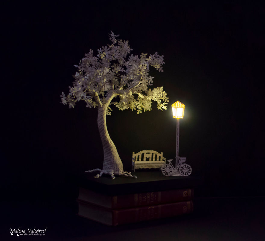 Book Sculptures Are My Passion, I Work With Paper To Create Elaborated Forms