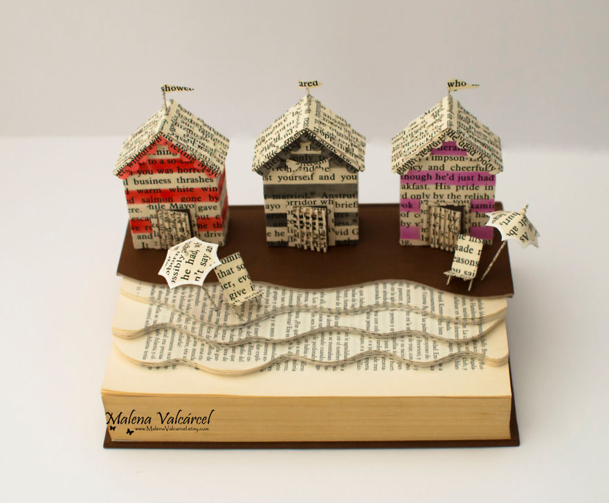 Book Sculptures Are My Passion, I Work With Paper To Create Elaborated Forms