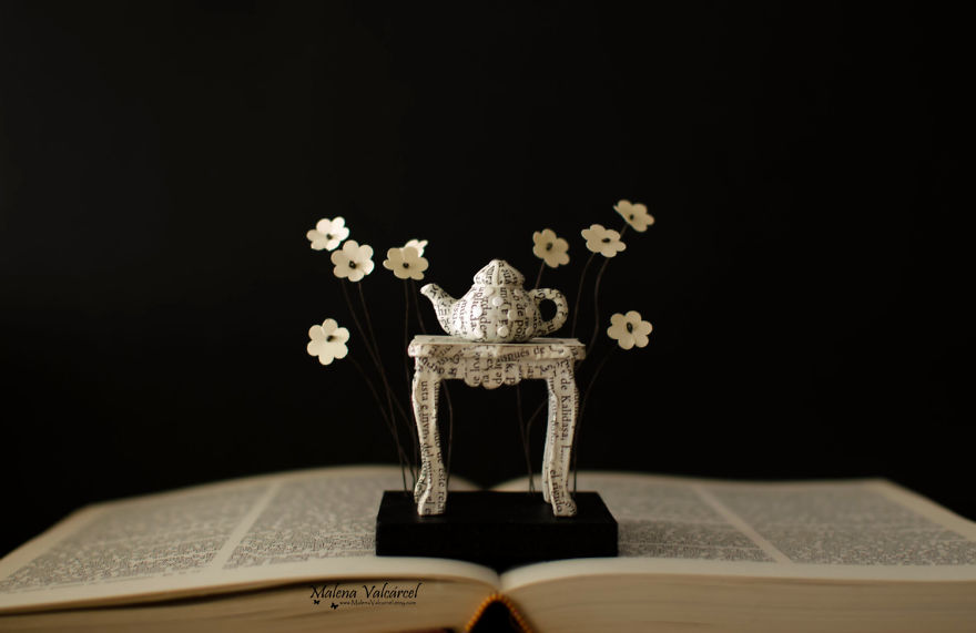 Book Sculptures Are My Passion, I Work With Paper To Create Elaborated Forms