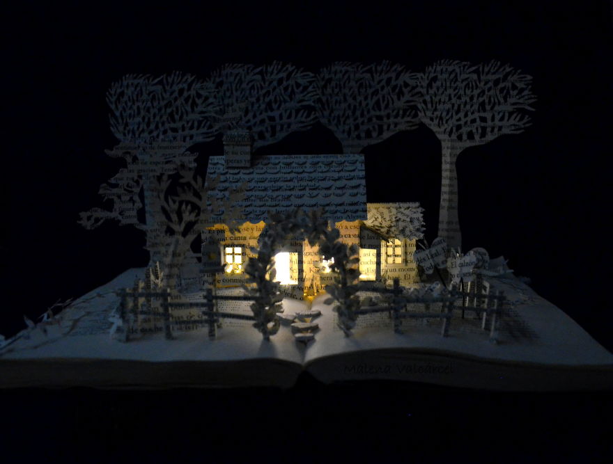 Book Sculptures Are My Passion, I Work With Paper To Create Elaborated Forms