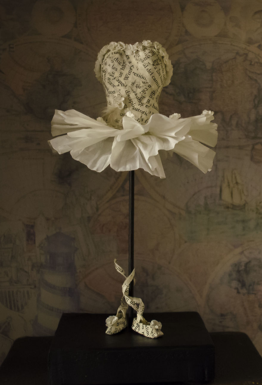 Book Sculptures Are My Passion, I Work With Paper To Create Elaborated Forms