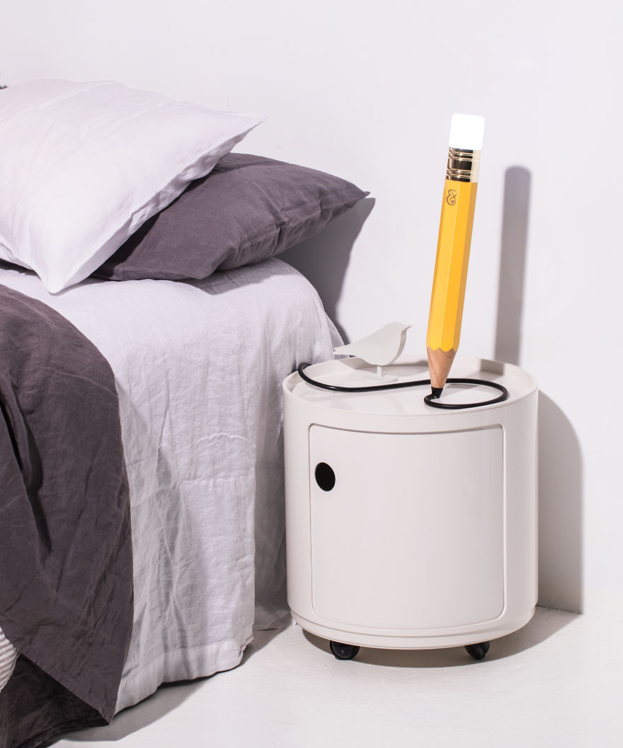 This Pencil Lamp's Cord Creates Doodles Around Your Room
