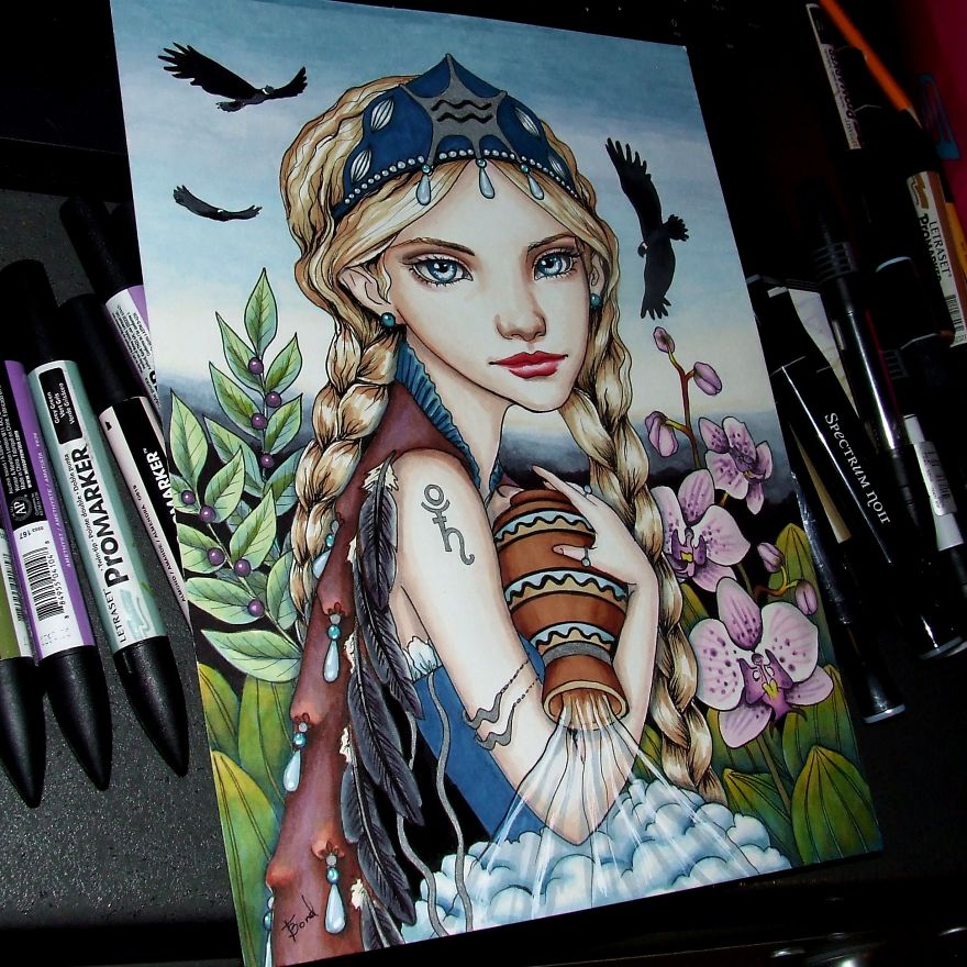 I Created Astro-Inklings Based On Zodiac Signs