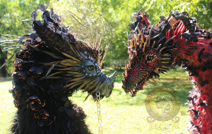 Life Size Dragons! "Flint" And "Rose"