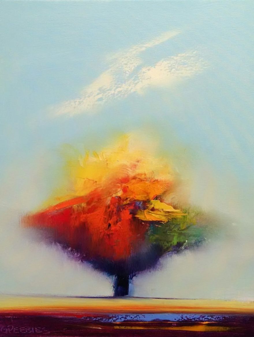 Original Abstract Paintings Filled With Colour