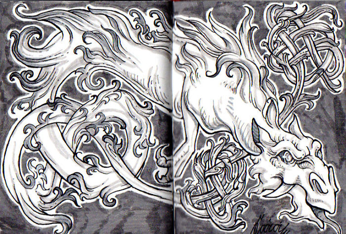 I Make Small Haunted Drawings For Inktober