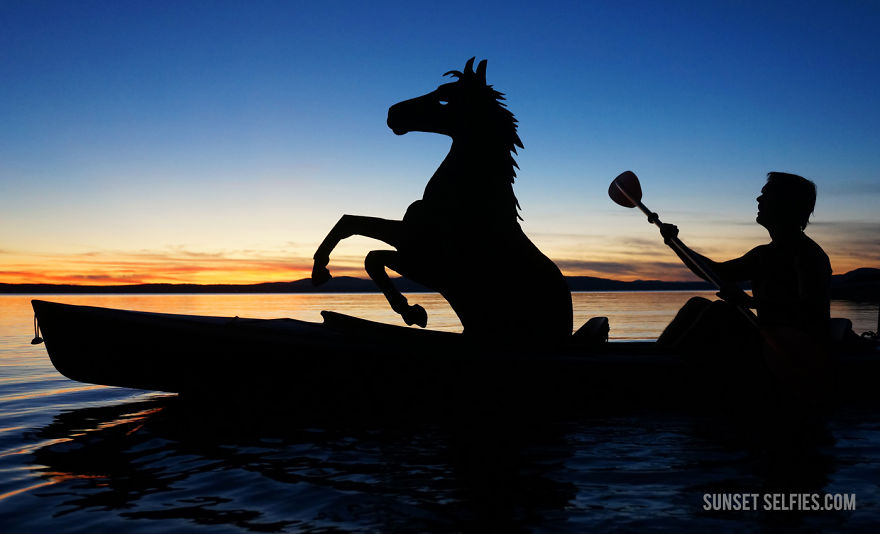I Turn Simple Cardboard Cutouts Into Magical Horse Silhouettes