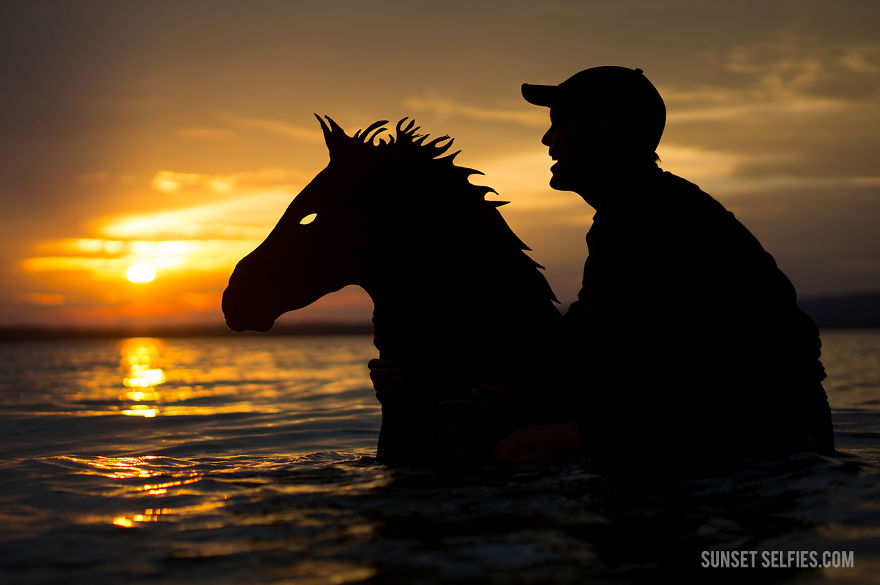 I Turn Simple Cardboard Cutouts Into Magical Horse Silhouettes