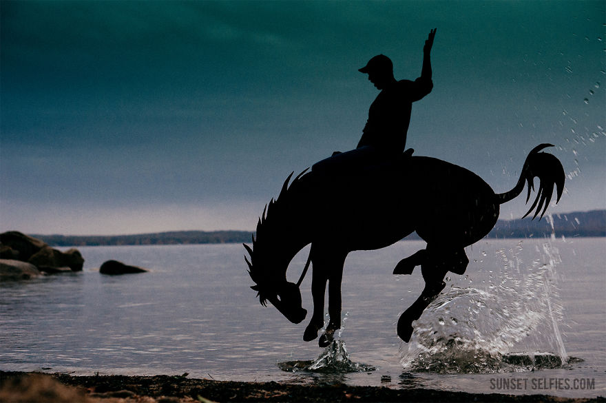 I Turn Simple Cardboard Cutouts Into Magical Horse Silhouettes