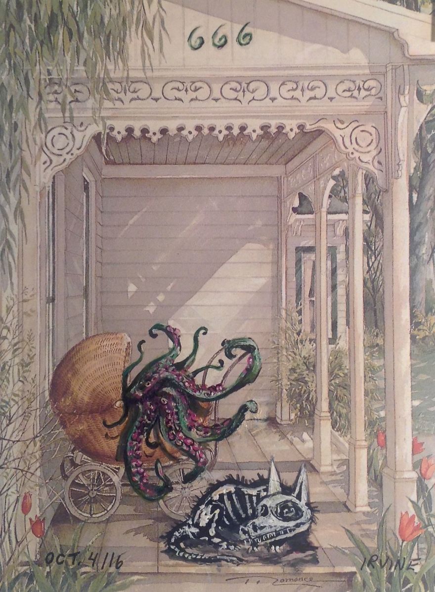 I Buy Paintings From Thrit Stores And Add A Personal Touch To Them