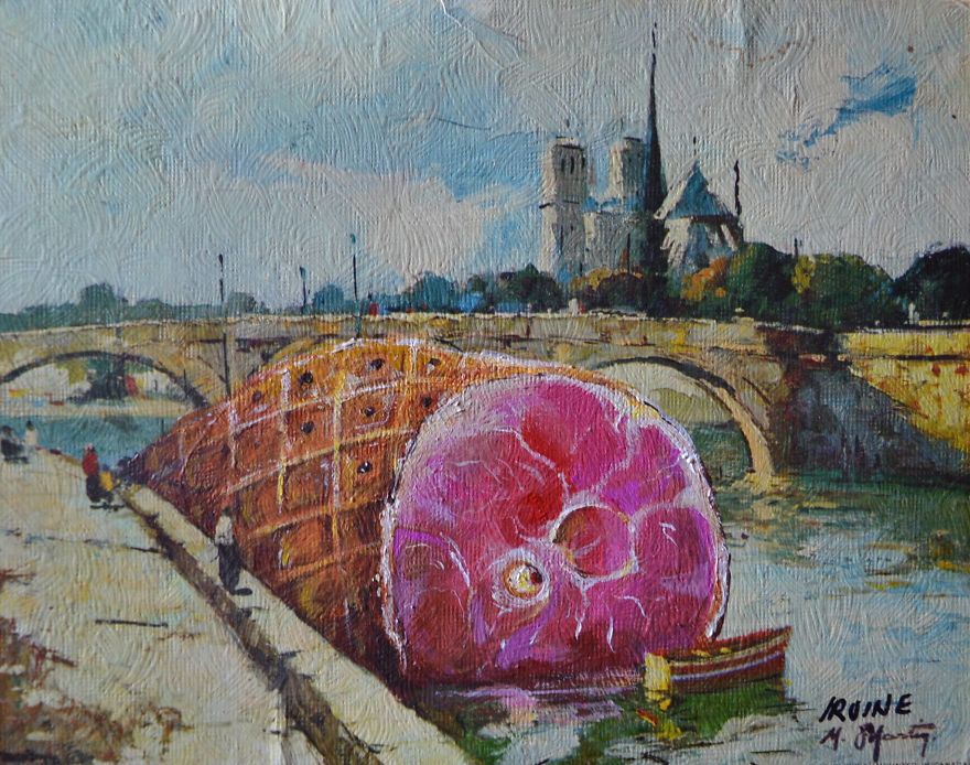 I Buy Paintings From Thrit Stores And Add A Personal Touch To Them