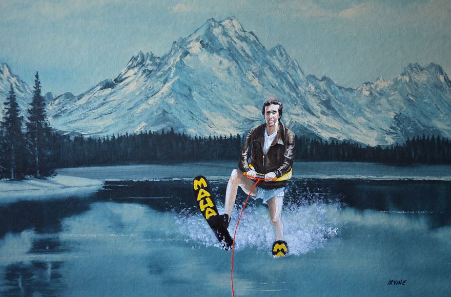 I Buy Paintings From Thrit Stores And Add A Personal Touch To Them