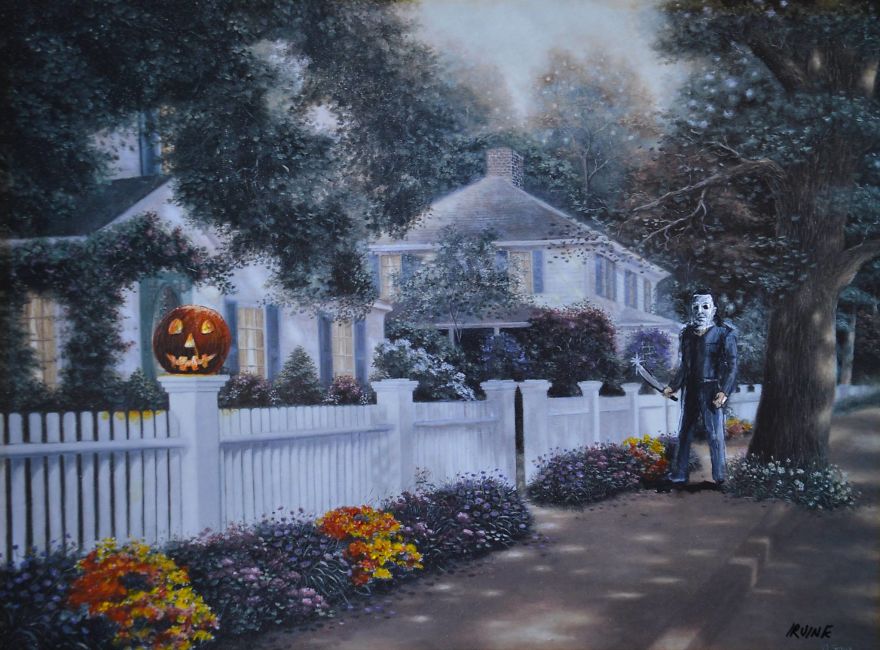 I Buy Paintings From Thrit Stores And Add A Personal Touch To Them