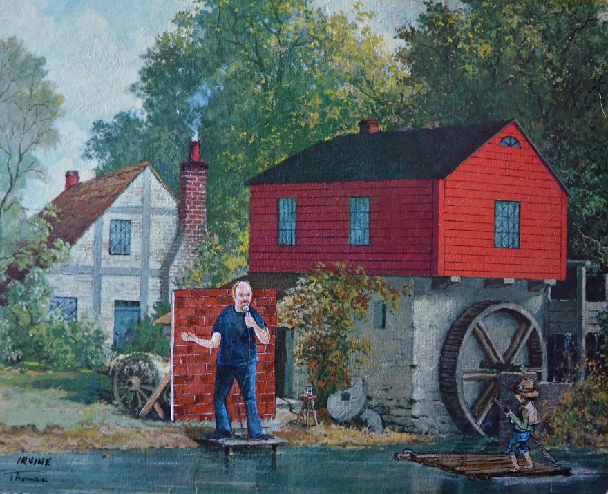 I Buy Paintings From Thrit Stores And Add A Personal Touch To Them